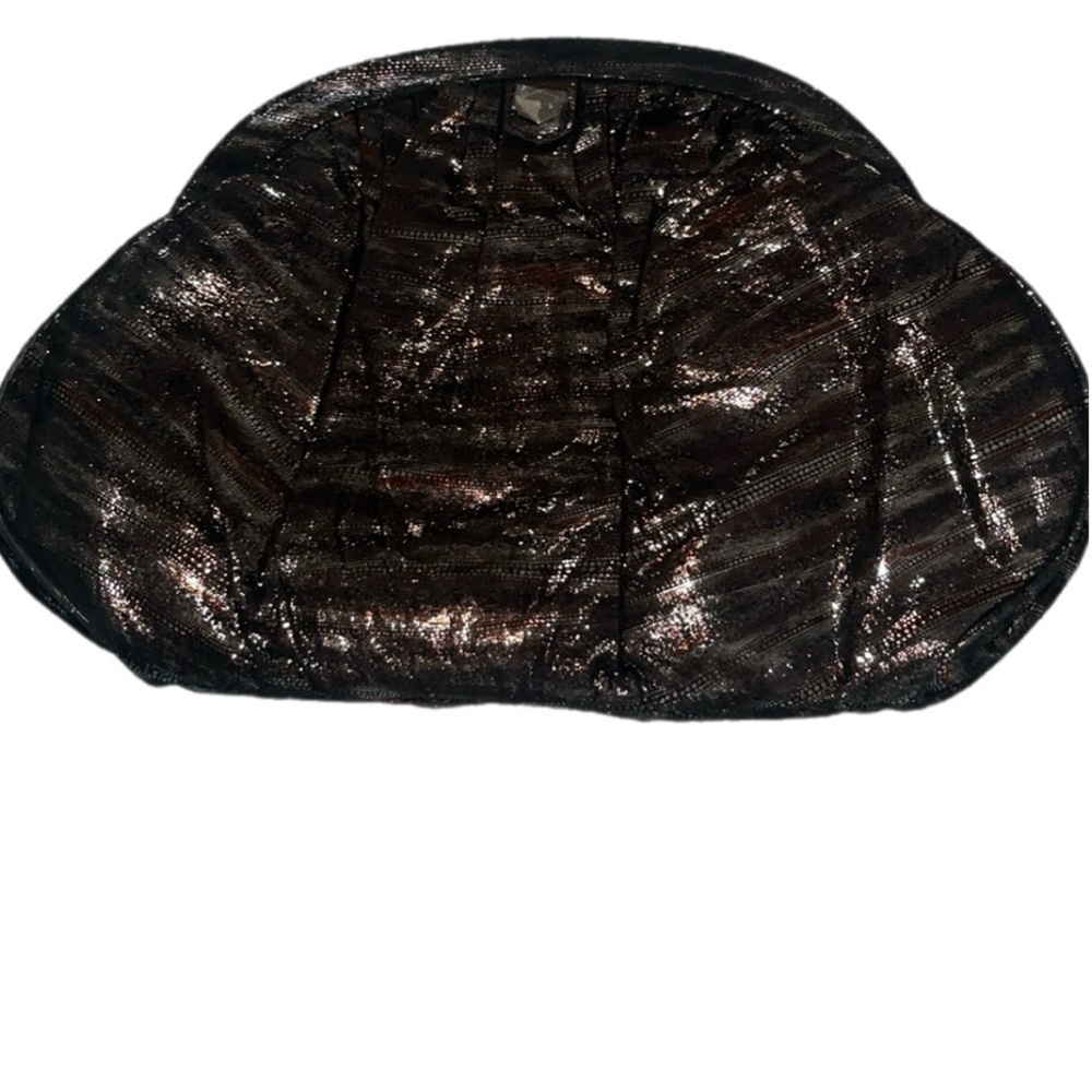 Lodis Suzette clutch in copper. Magnetic closure.